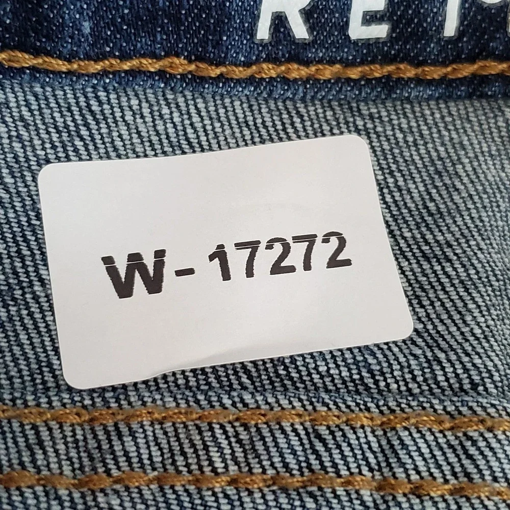 Wrangler Men Jeans Blue Denim Retro Slim Straight Western 32